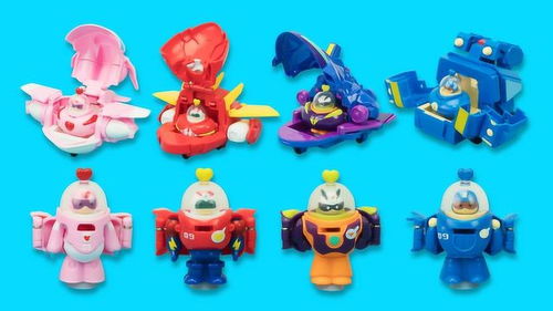 炫酷合体，无限想象 开心超人五合一穿梭机变形套装